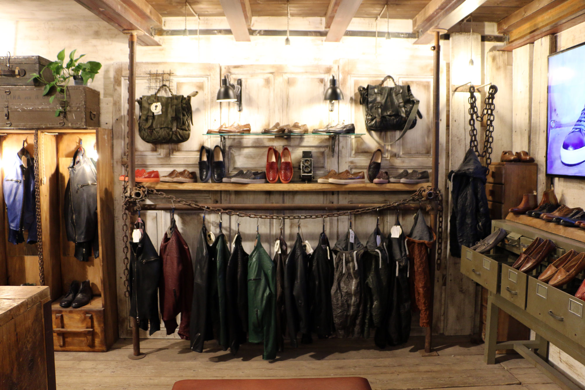 Leather boutique on sale