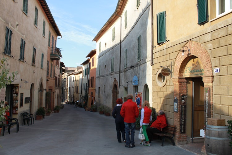 Picturesque streets of Montalcino