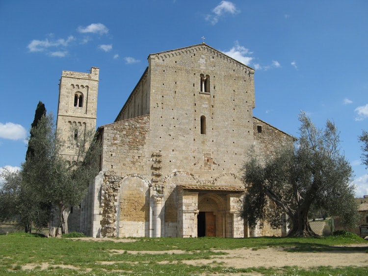 The Abbey of Sant'Antimo near Montalcino