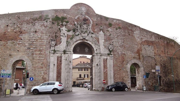 Porto Camollia in Siena for the via Francigena