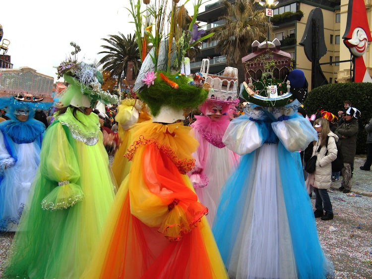 Parking for Carnival in Viareggio, Tuscany