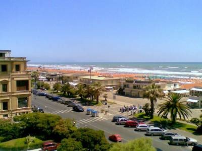 Parking near the beach at Viareggio, Tuscany